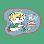 CafePress Play Doh: Let's Play Tumbled Stone - Set of 4 Coasters Set of 4 w/Holder - Image 2