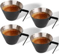 YARRAMATE 4 Pack Stainless Steel Espresso Shot Cup, 3.4oz (Black) by YARRAMATE