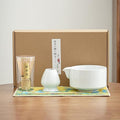 Matcha Tea Set with Bamboo Whisk, Ceramic Bowl, Tea Spoon, Traditional Japanese Tea Ceremony Kit for Indoor Brewing by POWLAB