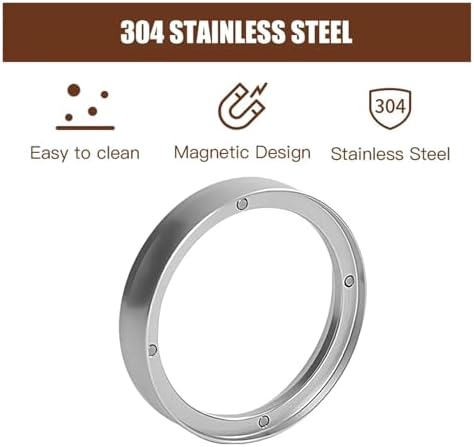 Magnetic Espresso Dosing Ring & Funnel - 51mm 53mm 58mm Compatible with Delonghi, Breville Portafilters, Barista Coffee Tools Accessories - Image 5