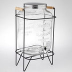 Cold Brew Coffee Maker Glass Beverage Dispenser with Metal Spigot and Leak Resistant Seal for Iced Coffee Tea Juice Fermenting Suitable for Kitch, 8L Style 2 - Image 5