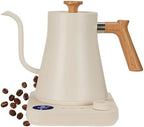 Electric Gooseneck Kettle, 1200W, 900ml Capacity, Stainless Steel Interior, Keeps Warm, Auto Shut-Off, Digital Display, Real-time Temperature Control by Unknown