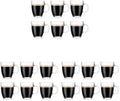 Bodum Bistro Coffee Mug Single-Wall Tempered Glass, 6 Count, Clear, 10.1 Ounces (Pack of 3) by Bodum
