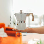 GROSCHE Milano Stovetop Espresso Maker Moka pot 3 espresso Cup - 5 oz, White and 3 Replacement Seals Gaskets Bundle Stove top coffee maker Moka Italian espresso coffee maker and replacement gaskets - Image 4