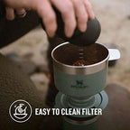 Stanley Perfect Brew Pour Over - Makes 1-6 Cups - Reusable Filter - No Disposable Paper Filters Needed - Compatible with Stanley Bottles - BPA-Free - Easy-clean Stainless Steel & Detachable Filter - Image 6