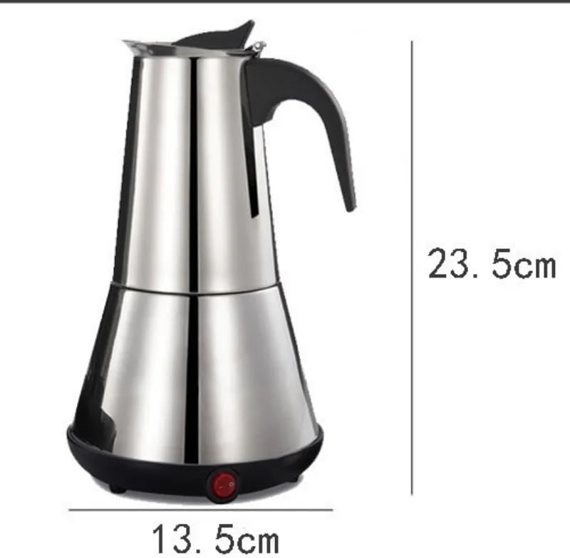 300ML Electric Moka Coffee Pot American plug Plug 6 Cups Stainless Steel Thickening Espresso Coffee Maker Italian Cuban Classic Coffee Pot - Image 7