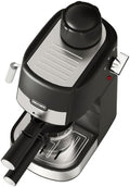 SECPOEDR3.5Bar Espreeso Machine 4-Cup Compact Coffee Maker Silver Black by FOLLOWUS