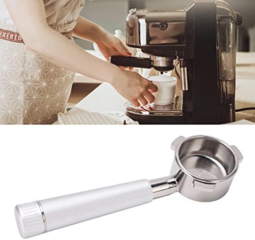 Cryfokt Stainless Steel Bottomless Coffee Portafilter 54mm 3 Ears (Silver) - Image 3