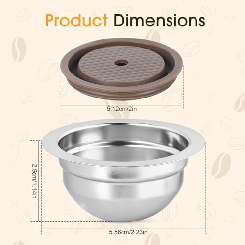 A5 150ml Reusable Steel Coffee Capsule Kit with Tamper - Image 3