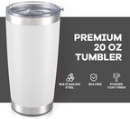 20 oz Tumbler with Lid Stainless Steel Insulated Tumblers Bulk Cups Mug - Image 2