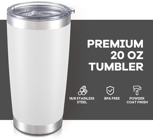 20 oz Tumbler with Lid Stainless Steel Insulated Tumblers Bulk Cups Mug - Image 2