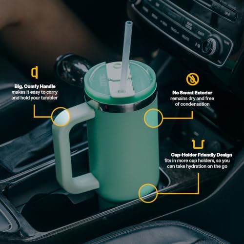RTIC 40oz Road Trip Tumbler, Insulated, Ceramic Lined, Red Plaid - Image 4