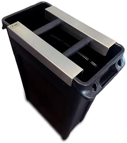 Rattleware Stainless Steel Knock Chute 15″×11″ – Heavy-Duty, Double-Sided Espresso Grounds Chute for Slim Jim Trash Can – Commercial Grade Barista Tools for High-Volume Coffee Stations by rattleware
