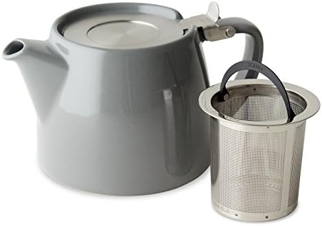 FORLIFE Stump Teapot with SLS Lid and Infuser, 18-Ounce, Gray - Image 2