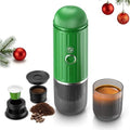 i Cafilas 2-in-1 Portable Espresso Maker For Nespresso Pod＆Ground,Green by iCafilas