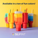 Silipint 32oz Silicone Tumbler with Handle, Flip Lid and Straw – BPA-Free, Non-Toxic, Freezer, Microwave, Dishwasher Safe Tumbler – Perfect for Tea, Smoothies (Classic Red) Pack of 1 - Image 7