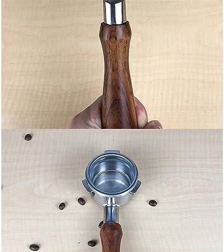 AD-54MM Stainless Steel Coffee Machine Bottomless Filter Holder Portafilter Wooden Handle Professional Accessory - Image 6