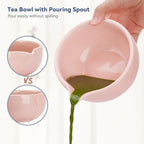 Joiish Matcha Whisk Set, 10-Pcs Matcha Kit with Measuring Spoon/Cup, Pink - Image 3