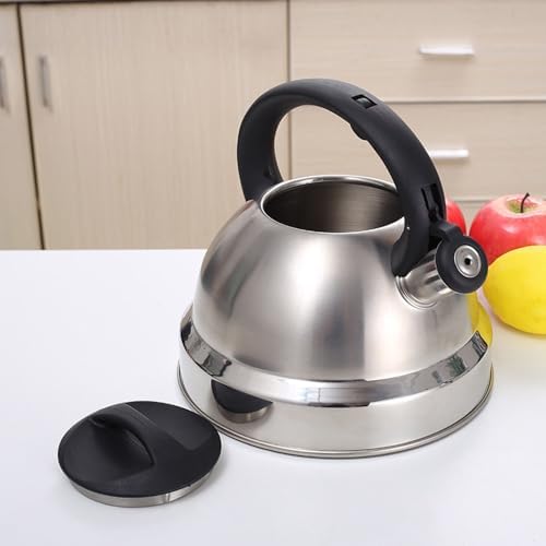 3L Capacity Stainless Steel Stove Top Tea Kettle Durable Thickened Flat Bottom Whistling Teapot Anti Hot Handle Hot Water Kettle - Image 5