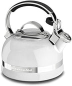 KitchenAid KTEN20SBWH 2.0-Quart Kettle with Full Stainless Steel Handle and Trim Band - White by Unknown
