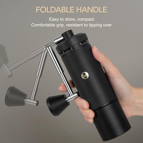Timemore S3 Manual Coffee Grinder - External Adjustment with Stainless Steel Patented Burr | Hand Coffee Grinder Hign Presicion | Premium Timemore Grinder Chestnut S3, Black - Image 6