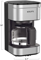 KRUPS Simply Brew Compact 5 Cup Coffee Maker: Stainless Steel Design, Pause & Brew, Keep Warm, Reusable Filter, Drip-Free Carafe (Pack of 4) - Image 7