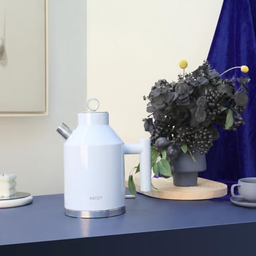 ASCOT Electric Kettle, 1.5L Stainless Steel Interior, 1500W, Light Blue - Image 5