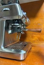 Double Spout Portafilter Compatible with Breville Barista Express Touch Bambino Infuser Duo Espresso Machine - 54mm Espresso Portafilter - Double Shot Filter Basket - Accessories - Wooden - Image 2