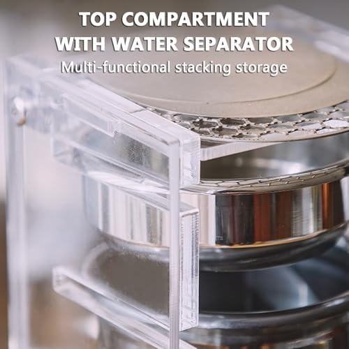 Espresso Filter Basket Holder, Coffee Organizer Station Filter Holder, Compatible with Most 58mm Powder Baskets, for 6Pcs Coffee Baskets and Puck Screens - Image 4