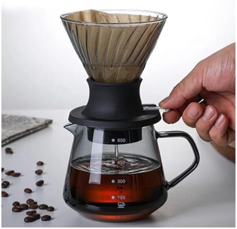 Immersion Dripper Coffee Maker Set Glass 02 Dripper Pour Over Coffee Making Set Immersion Dripper Switch Drip Coffee Accessories(Dripper-Transprent) - Image 7