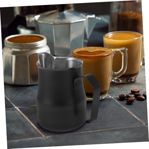 HOMSFOU 2pcs Espresso Frothing Pitcher Stainless Steel Steaming Cup for Latte Art Precision Spout Coffee Jug for Home and Coffee - Image 6