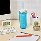 Zoku Instant Iced Coffee Maker, Reusable Beverage Chiller Cools Hot Beverages in Minutes Without Dilution, Portable 11-ounce Tumbler With Spill-resistant Lid and Straw, Teal - Image 5