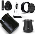 54mm Black Espresso Tool Kit - Magnetic Dosing Funnel, Milk Frothing Pitcher, Ceramic Dosing Cup,Puck Screen, WDT Tool, Grinder Activating Dosing Cup by KNODOS