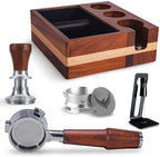 54mm Espresso Accessorries Kit for Breville Includes Spring Tamper, Bottomless Portafilter, Knock Box, Dosing Funnel Set & Magnetic WDT Tools Barista Essentials Kit by KNODOS