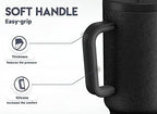 Meoky 40oz Tumbler with Handle, Leak-proof Lid and Straw, Insulated Coffee Mug Stainless Steel Travel Mug, Keeps Cold for 34 Hours or Hot for 10 Hours (Night) - Image 4