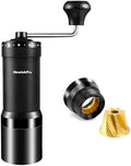 Manual Coffee Grinder,Multiple Grinding Settings With Sharp Conical Mill Core & Walnut Handle,Portable Mini Coffee Grinder for Office Travel Camping by NewLuckProfessional%EF%BC%81