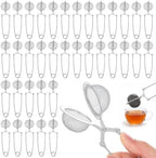 36 Pack Snap Tea Ball, 304 Stainless Steel Tea Infuser Ball with Handle by Unknown