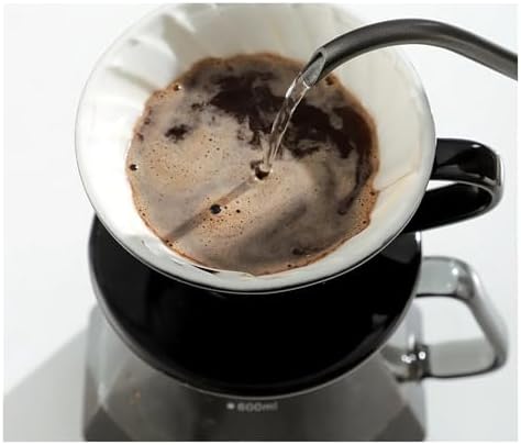 Ceramic Coffee Filter Cup Reusable Filters V Style Maker Conical Hand Flush Single Drip Barista Tool(White) - Image 3
