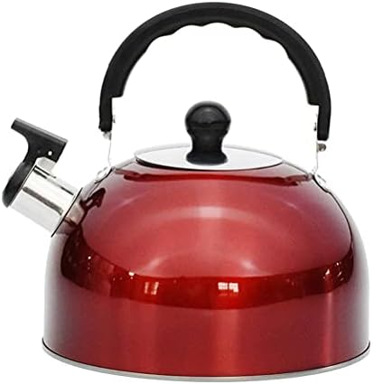 Phefop 1.5L Stainless Steel Whistling Camping Kettle Lightweight Compact for Hiking by phefop