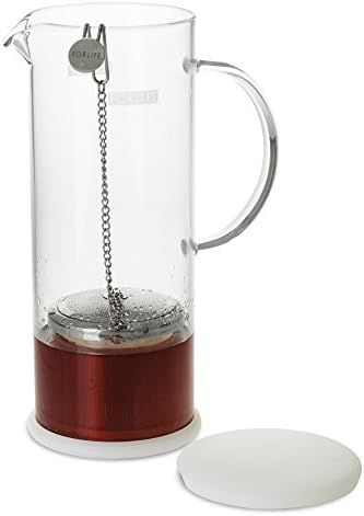 FORLIFE LUCENT Glass Iced Tea Jug with Capsule Infuser, 48-Ounce, Frost - Image 5