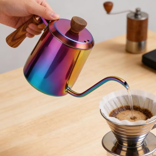 Pour Over Coffee Kettle, 600ML 304 Stainless Steel with Gooseneck - Image 4