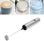 Haofy Milk Frother, USB Rechargeable Handheld Electric Whisk with Premium Stainless Steel, for Coffee Hot Chocolate Matcha Baking - Image 3