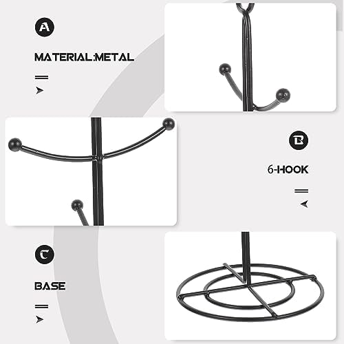 Cup Stand,Mug Stand,Coffee Mug Mug Tree Home Water Cup Station Organizer Rack Tea Metal Holder Stand Mug Stands - Image 3