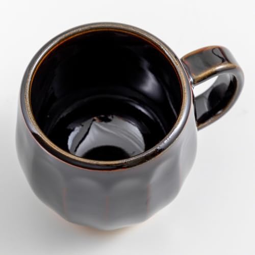 Asayu Japan Ceramic Coffee Pour Over Maker Set in Chocolate Brown - Image 3