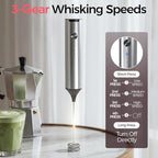 YARRAMATE Espresso Shot Cups (3.4oz/100ml) & Milk Frother (Silver) - Image 6