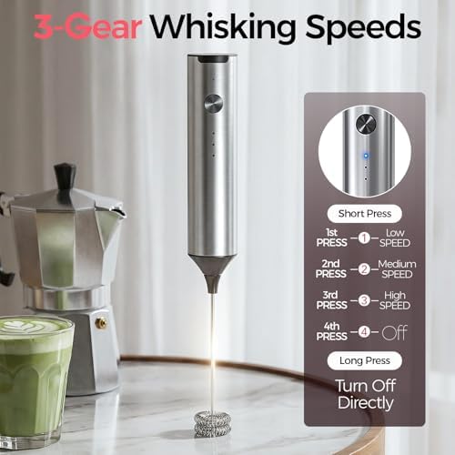 YARRAMATE Espresso Shot Cups (3.4oz/100ml) & Milk Frother (Silver) - Image 6