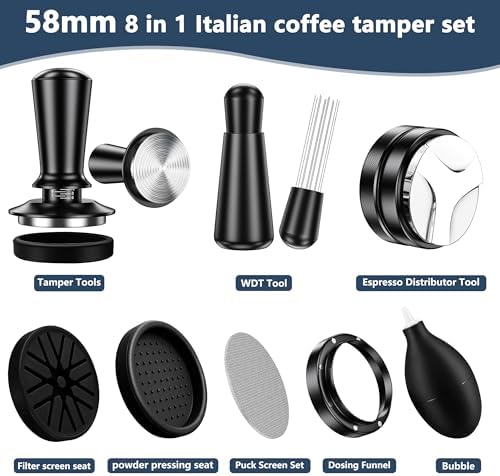 58mm Espresso Accessories Kit，WDT Tool Espresso Machine Tamper Tools - Image 2