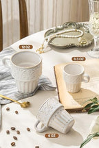 Mugs Set of 4, Ceramic Coffee Mug 12 OZ Beige, Stackable Mug, Set of 4, Microwave & Dishwasher Safe, Comfortable Grip for Latte Cappuccino Hot Chocolate, Perfect for Home Office & Holiday Gifting - Image 6