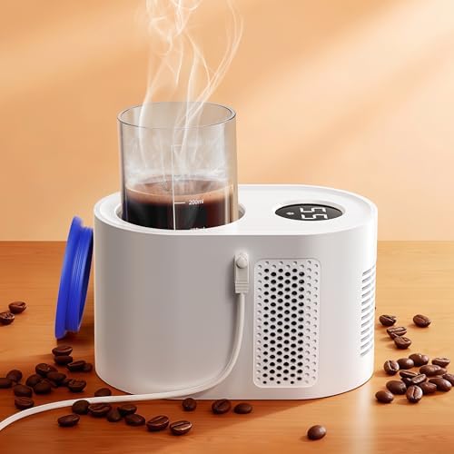 Coffee Cup Warmer,Mini Refrigerator for Wine Chiller,3-In-1 Cup Warmerfor Desk(Cooling, Heating, and Fermentation), Coffee Warmer, Suitable for Bedroom, Study, Office, etc. by NewWinterWarmth