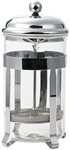 French Press Coffee Maker Filter Press Pot - 21.5*11cm - Silver - Coffee, Tea - Individual and Group Use - Image 2
